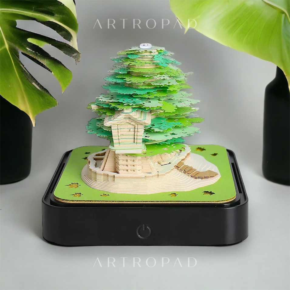 Green Tree (With Light & Calendar 2026)
